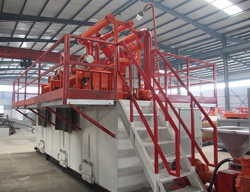 Side View of 500GPM HDD Mud Recycling System